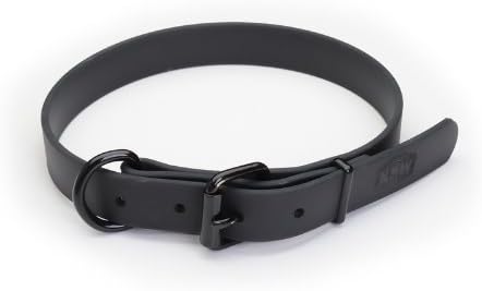 K9 Warrior Biothane Dog Collar 1" - 33cm (13") - Black