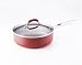 Farberware Accents 4-Quart Covered Deep Jumbo Fry Pan, Red