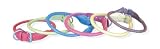 20 Blue rolled snake print leather dog collar