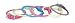 14 pink rolled snake print leather dog collar