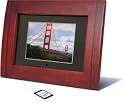 Tao 89358 5.6-Inch 128MB 5-Inch x 7-Inch Modern Curved Double-Matted Digital Picture Frame (Mahogany)
