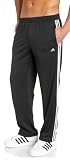 adidas Men's Essentials 3-Stripes Open Hem Fleece Pant