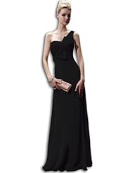 Chiffon Sheath Fitted  Evening Dress/Prom Dress  With a Bow(s)