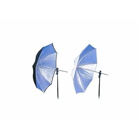 Lastolite LL LU3221 32-Inch Compact Dual-Duty Umbrella (Black/White)