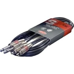 Stagg STC3PCM 3m/10ft Twin Cable - 2 x Phone Plug 2 x RCA Male.