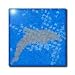 Dolphin of the Sea- Ocean Life- Art - 8 Inch Glass Tile
