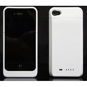 uNu Power DX-1700W Slim External Battery Case for iPhone 4 - Glossy White