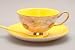 Satin Shell Yellow Bone China Tea Cup and Saucer & Gift Box