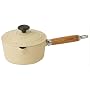 Chasseur Cast Iron 18cm, 1.5ltr Cream Saucepan And Lid,