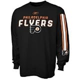 Reebok Philadelphia Flyers Black Sharp Edge Long Sleeve T-shirt