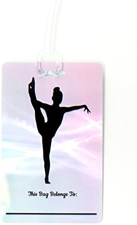 Gymnastics Novelty Luggage Bag Tag (2.125x3.125, Side Leg Extension)