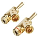 Dayton BPAA-AU Audiophile Angled Banana Plug Pair