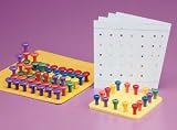 Easy Grip Pegs/Boards - 30 Standard Pegs and 2-Hole Board