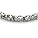 14K White Gold Diamond Bracelet -- 5.00 Ct. SI1-SI2 Eye Clean J/K