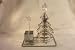 Solar Powered Christmas Tree, Wire Sculpture with Photo/memo Clip