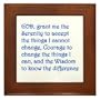 The Serenity Prayer (Words Only) Framed Tile