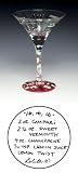 LOLITA Christmas MARTINI GLASS Ho Ho Ho New Gift