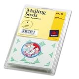 Print or Write Mailing Seals - label Clear, labels Per Sheet/Box 15/480
