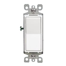 Leviton 104-05611-2WS 15A Decora Single Pole Illuminated Switch with Ground White