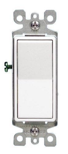 Leviton 104-05611-2WS 15A DECORA (R) Brand (R) Single Pole Illuminated Switch with Ground White Leviton 104-05611-2WS 15A DECORA (R) Brand (R) Single Pole Illuminated Switch with Ground White