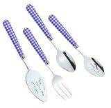 Hoset Set, S/4-Blue Gingham