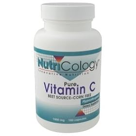 Nutricology/ Allergy Research Group Pure Vitamin C, 100 CAP 1000 MG