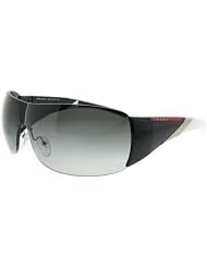 PRADA SPS 07H SPS07H 7RI-3M1 GUNMETAL PLASTIC GRAY GRADIENT LENS SHIELD SUNGLASSES SHADES by Prada