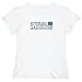 T-SHIRT WOMAN WHITE ELEGANT FLAG \