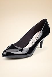 Wide Fit Pointed Toe Stiletto Mid Heel Court Shoes