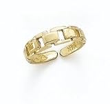 14K Linked Squares Toe Ring - GH23223