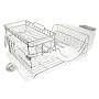 simplehuman Stainless Steel Flip-Top Dish Rack 24x13