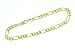 Diamond cut 14k Yellow-gold 8 inch 5mm Figaro chain