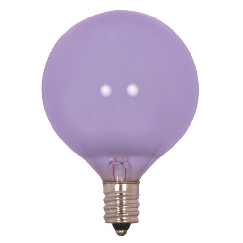 Neodymium - 40 Watt - 2000 hrs - 120 Volt - Frosted - G16 1/2 - 3 in. Lg - Candelabra Base - Verilux G1640VLX