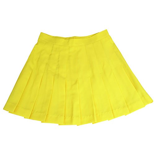Women's Sporting Look Classic Pleated Skirt - Yellow