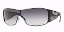 VERSACE 2081B 100/98G SILVER/BROWN GRADIENT SHIELD SUNGLASSES.