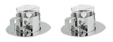 A di Alessi "Girotondo" set of 2 Mocha Cups With Saucers