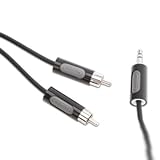 Griffin 6302-STEREOCONNT Coiled 3.5mm To 2 RCA Lead