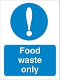 Stewart Superior Catering Sign Food Waste Only Self Adhesive Vinyl W150xH200mm Ref CS003SAV