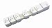 Socket Sense SS165OW-12 Expanding 6 Outlet Surge Protector with 12-Feet Power Cord