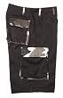 Extra Long Baggy Black BDU Cargo Short w/Camo Trim