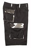 Cargo Shorts Extra Long Black/Camo Shorts