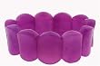 Thick Cushion Stretch Bracelet - Purple Jade