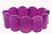Thick Cushion Stretch Bracelet - Purple Jade title=