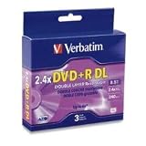  : Verbatim 3 x DVD+R DL - 8.5 GB 2.4X - Jewel Case - Storage Media (587875)