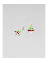 Sailboat Colored Enamel Charm In 92.5 Sterling Silver