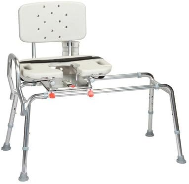 Transfer Bench with Cut-Out Molded Swivel Seat and Back Size: Regular