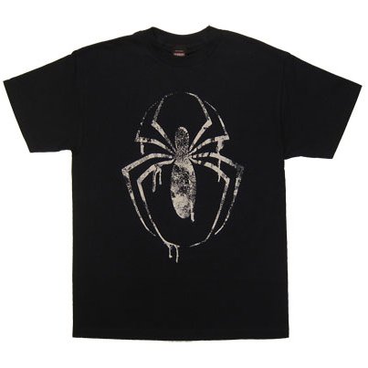  MARVEL COMICS SPIDERMAN DRIPPING LOGO T SHIRT