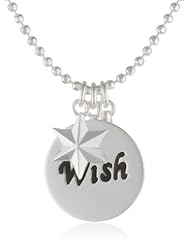 Sterling Silver Multi-Wish Charm Pendant Necklace, 18"