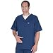Scrubs - Grey's Anatomy by Barco Uniforms Unisex V-Neck Scrub Top (Indigo, Small)