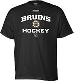 NHL Boston Bruins Authoritative Black Short Sleeve Tee (Black, XX-Large)